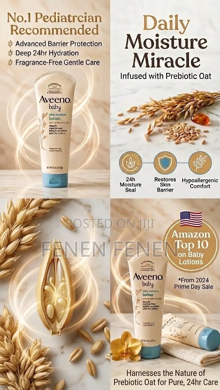 Aveeno Baby Daily Moisture Lotion With Prebiotic Oat