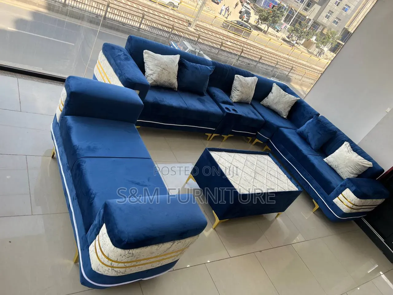 Funky 9 Seater L Shape Sofa Set. ሶፋ