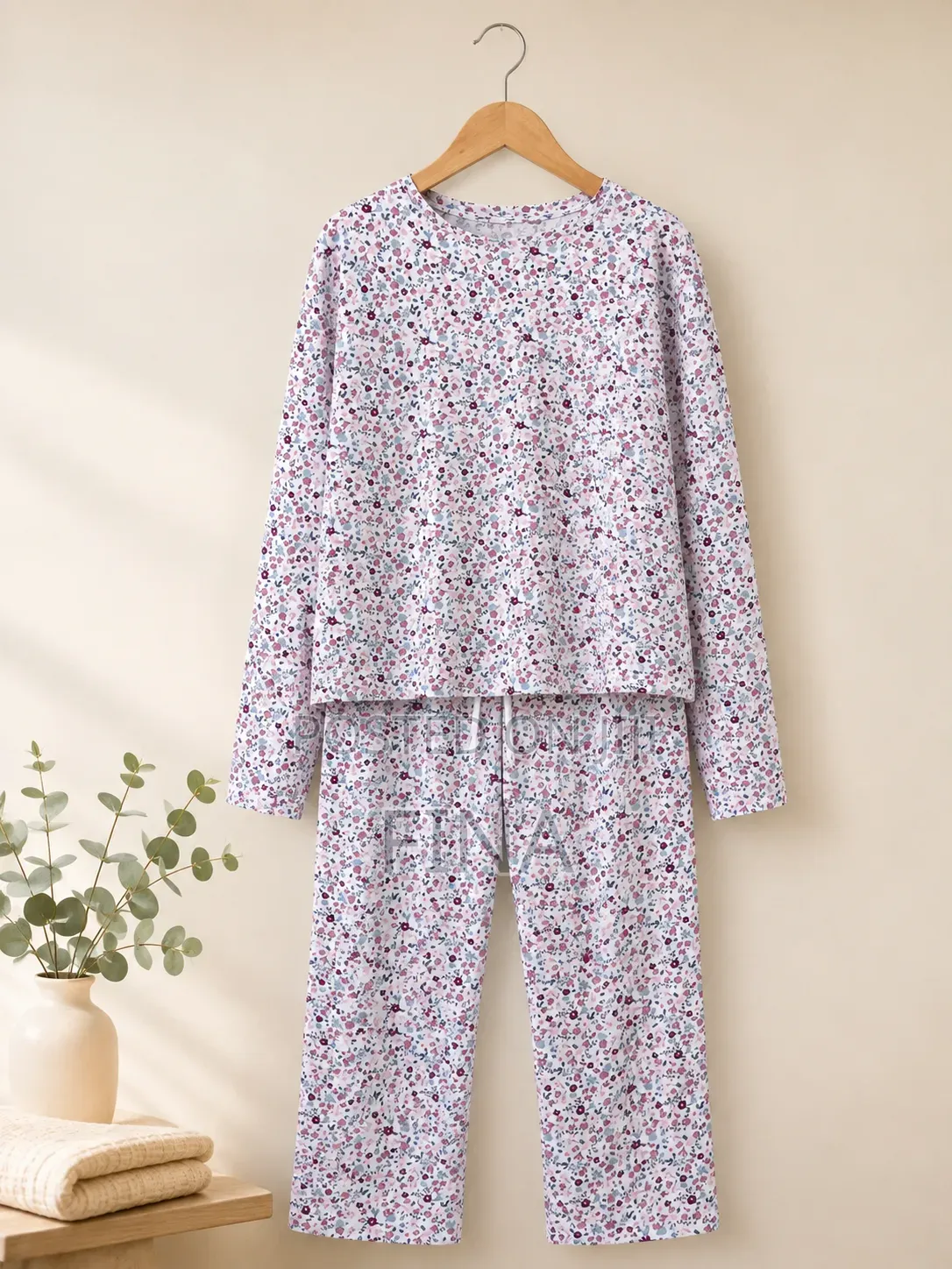 Girls’ Pajama Set (11–14 Years) & Slim-Fit Women