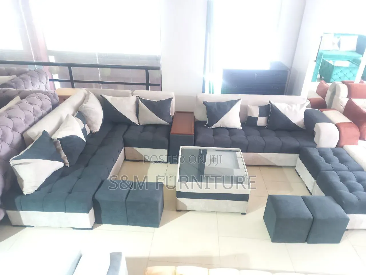 Affable L Shape Sofa. ሶፋ