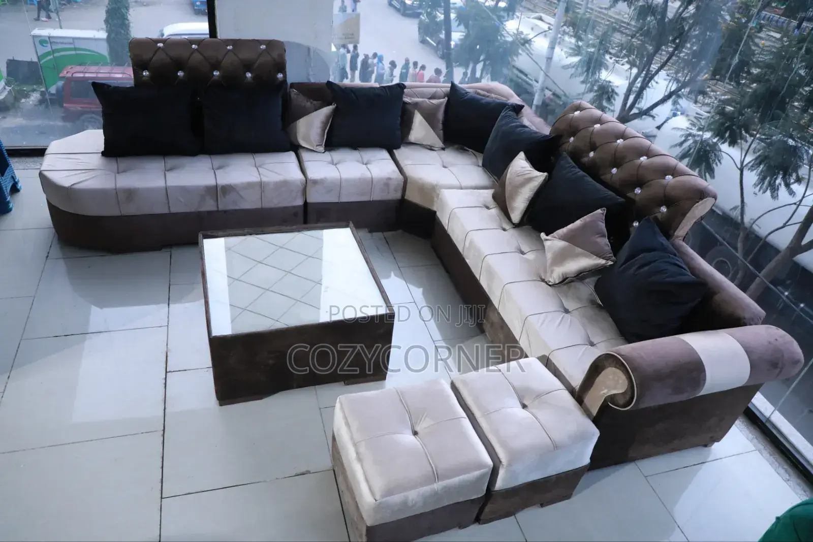 Voguish 9 Seater L Shape Sofa. ሶፋ