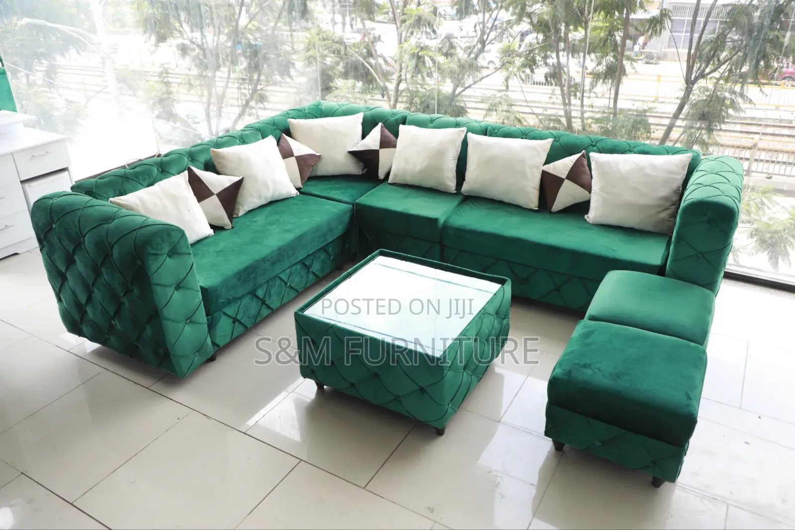 Cozy 9 Seater L Shape Sofa. ሶፋ