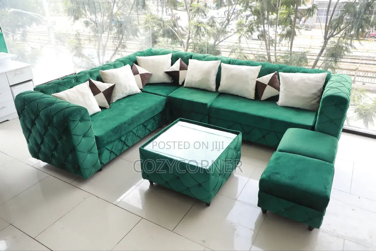 Cozy 9 Seater L Shape Sofa. ሶፋ