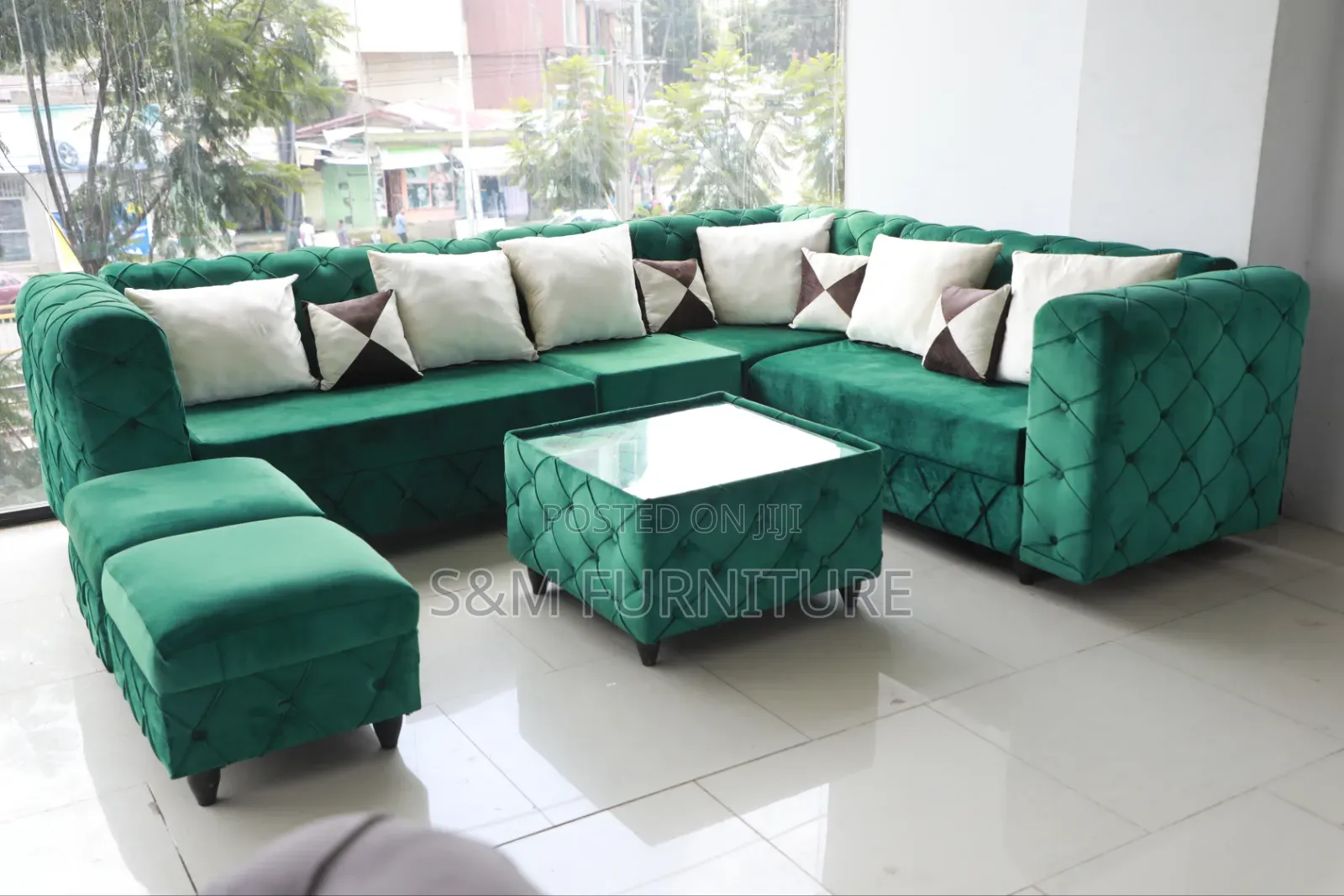 Cozy 9 Seater L Shape Sofa. ሶፋ