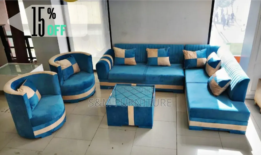 L Shape Sofa Plus 2 Mini King. ሶፋ