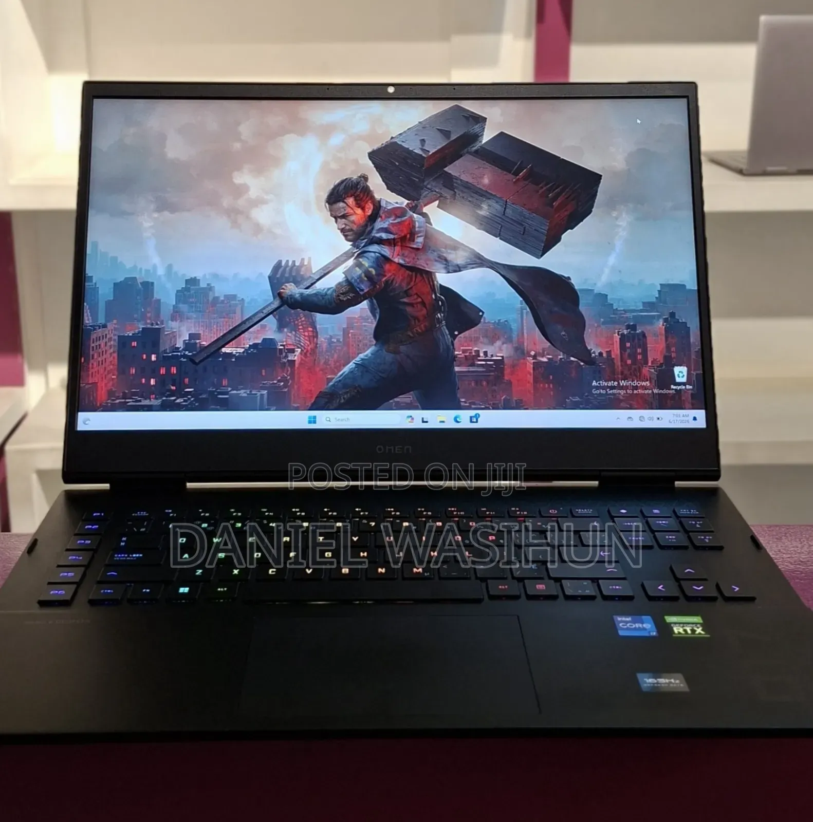 New Laptop HP Omen 17 16GB Intel Core i7 SSD 1T
