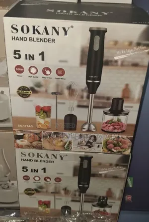 SOKANY Hand Blender With Stainless Steel Shaft and 800W