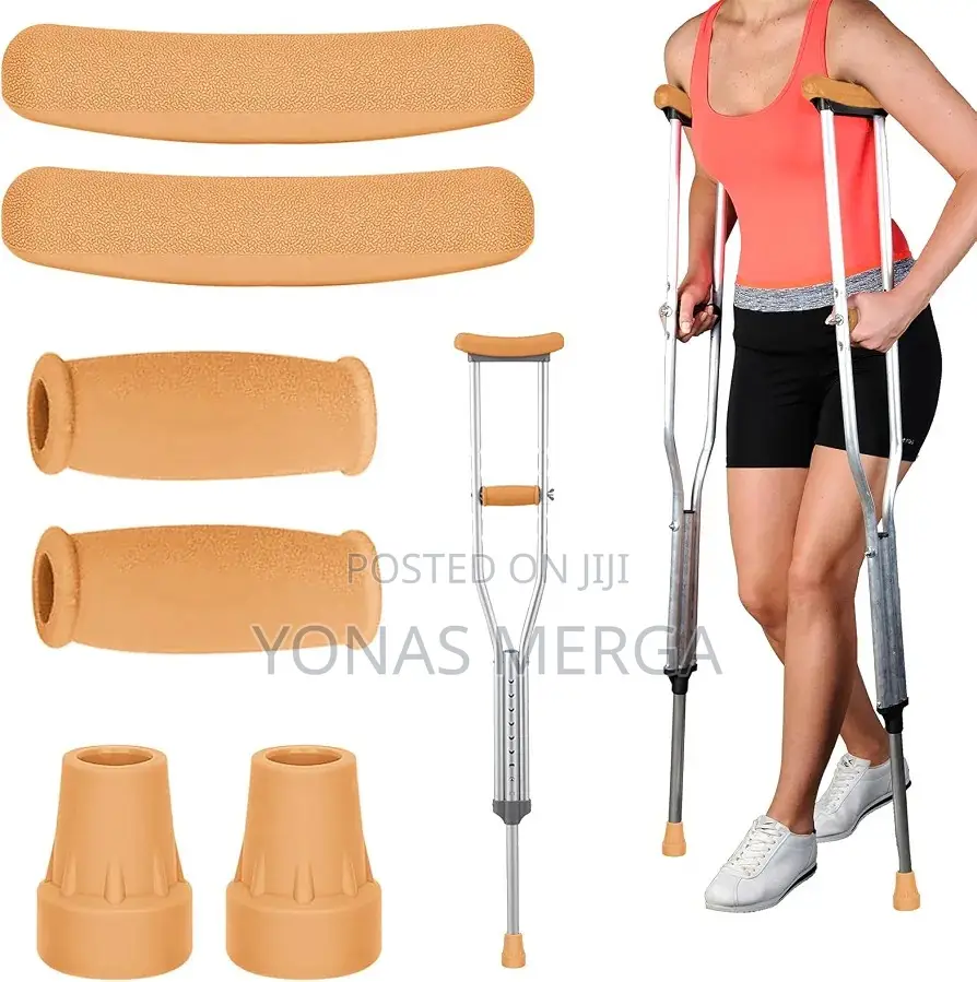 Underarm Crutches=裘beneath the Armpit and Holding the Grip