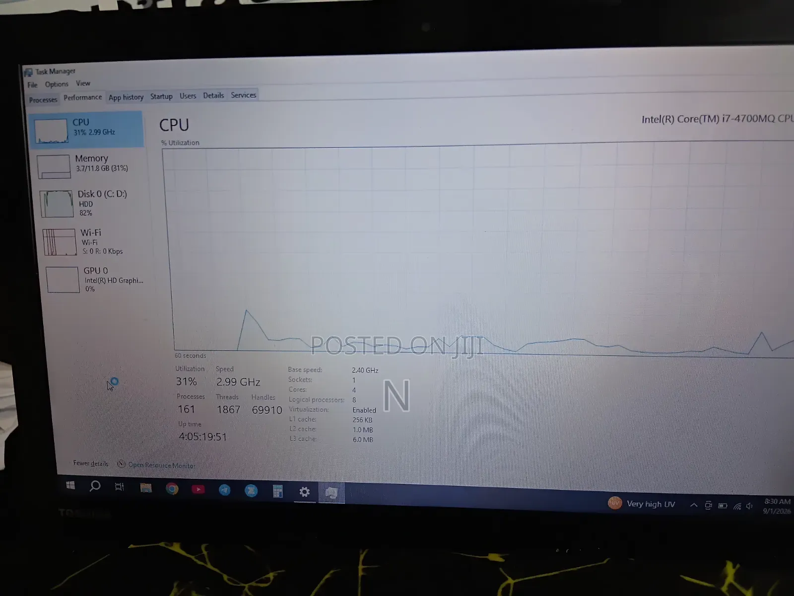 Laptop Toshiba Satellite Pro L550 12GB Intel Core i5 HDD 700GB