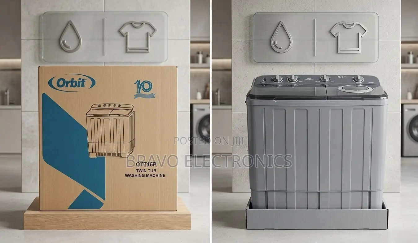 Orbit 16kg Twin Tub System for Efficient Washing and Spinning