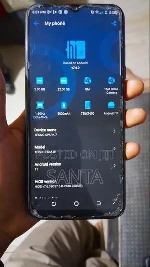 Tecno Spark 7 32 GB Blue