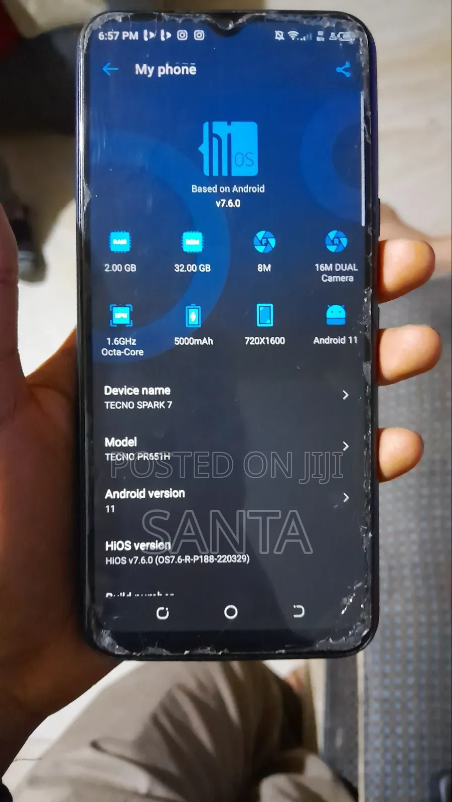 Tecno Spark 7 32 GB Blue