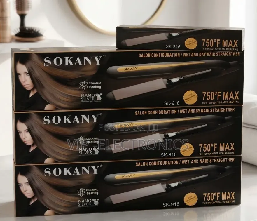 Sokany Hair Wet and Dry Straightener SK-916 - 750°F Max