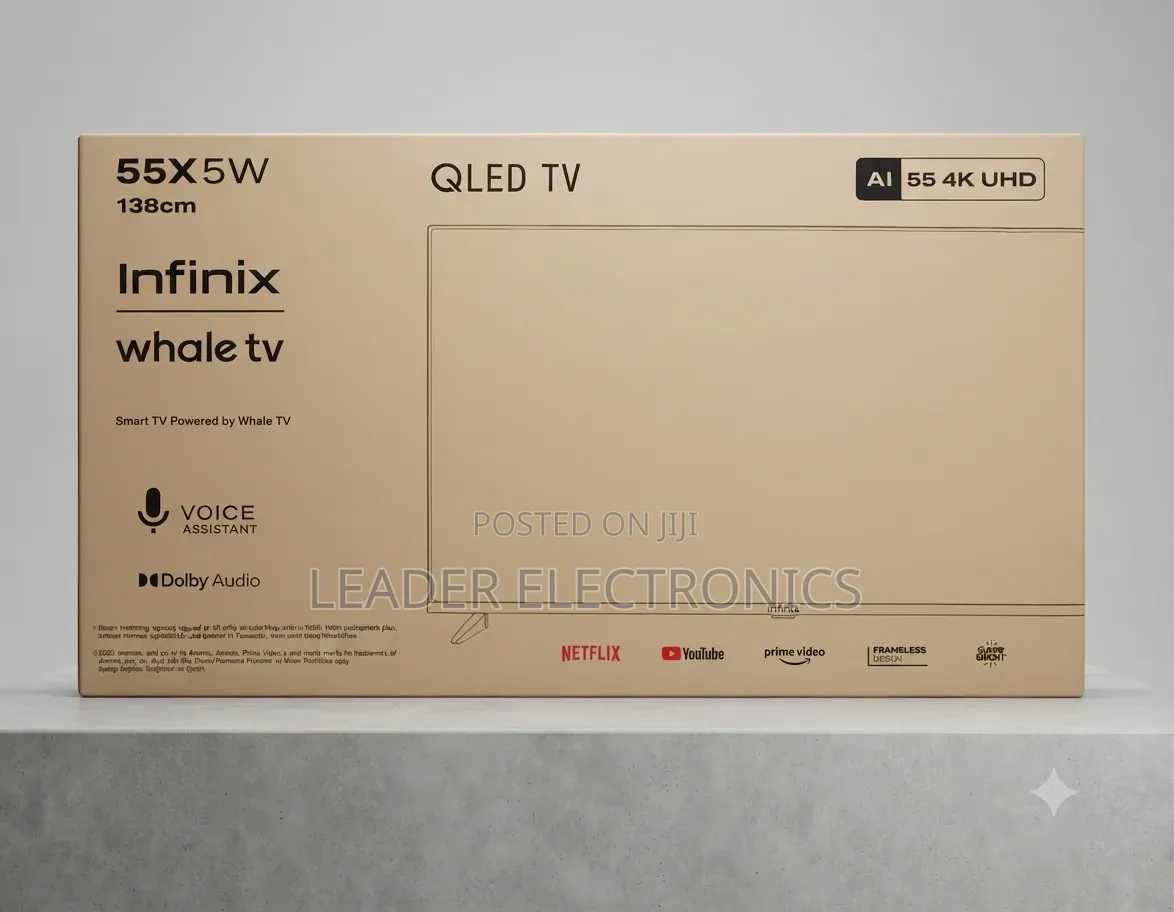 Infinix TV 55" Smart QLED – 4K UHD | Dolby Audio | Stunning Picture