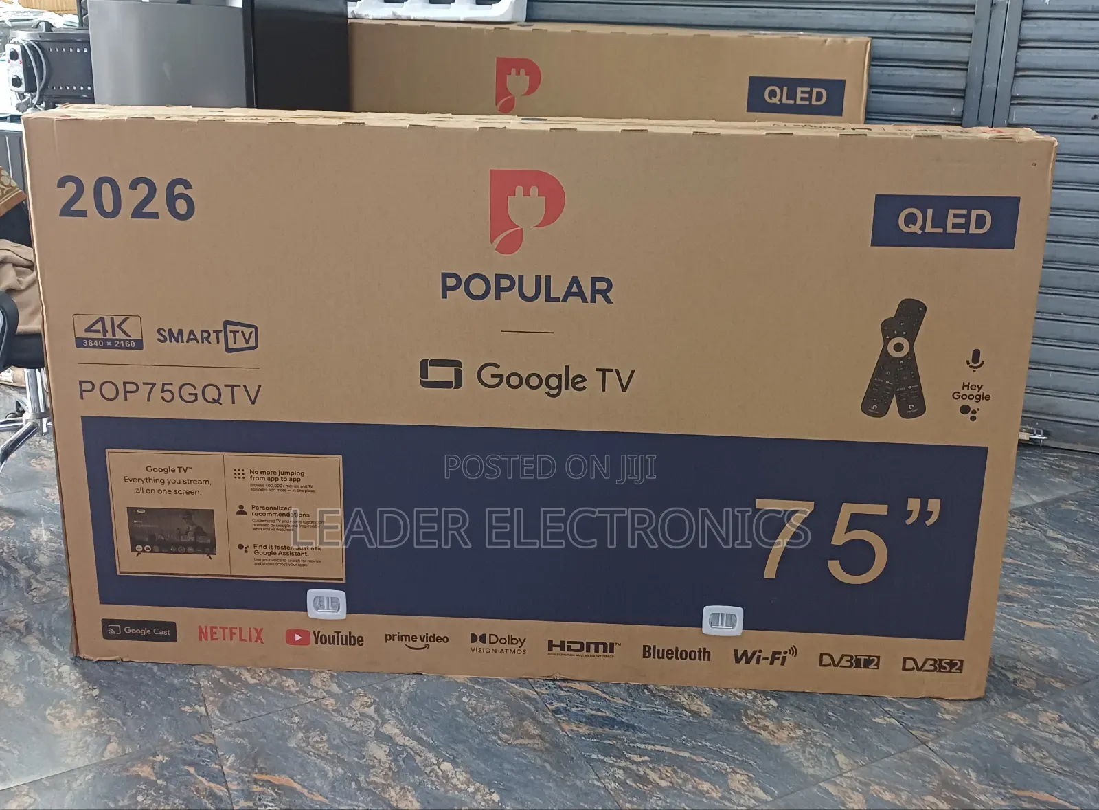 Popular TV 75" Smart Google TV – 4K UHD QLED | New 2026 Model