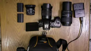 Camera With Video Production Accessories