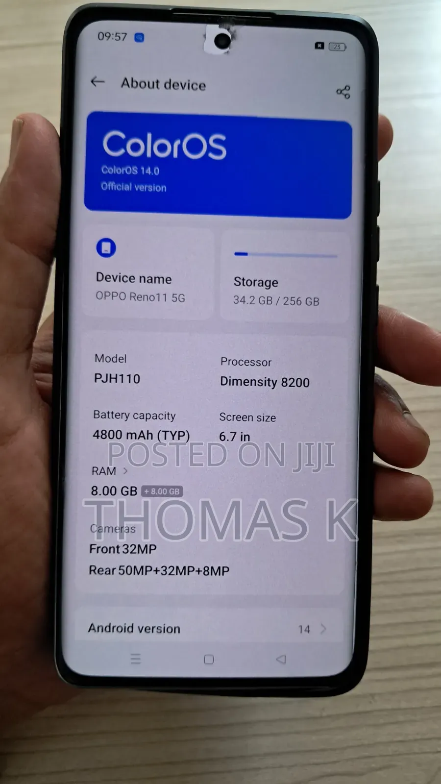 New Oppo Reno 256 GB Green