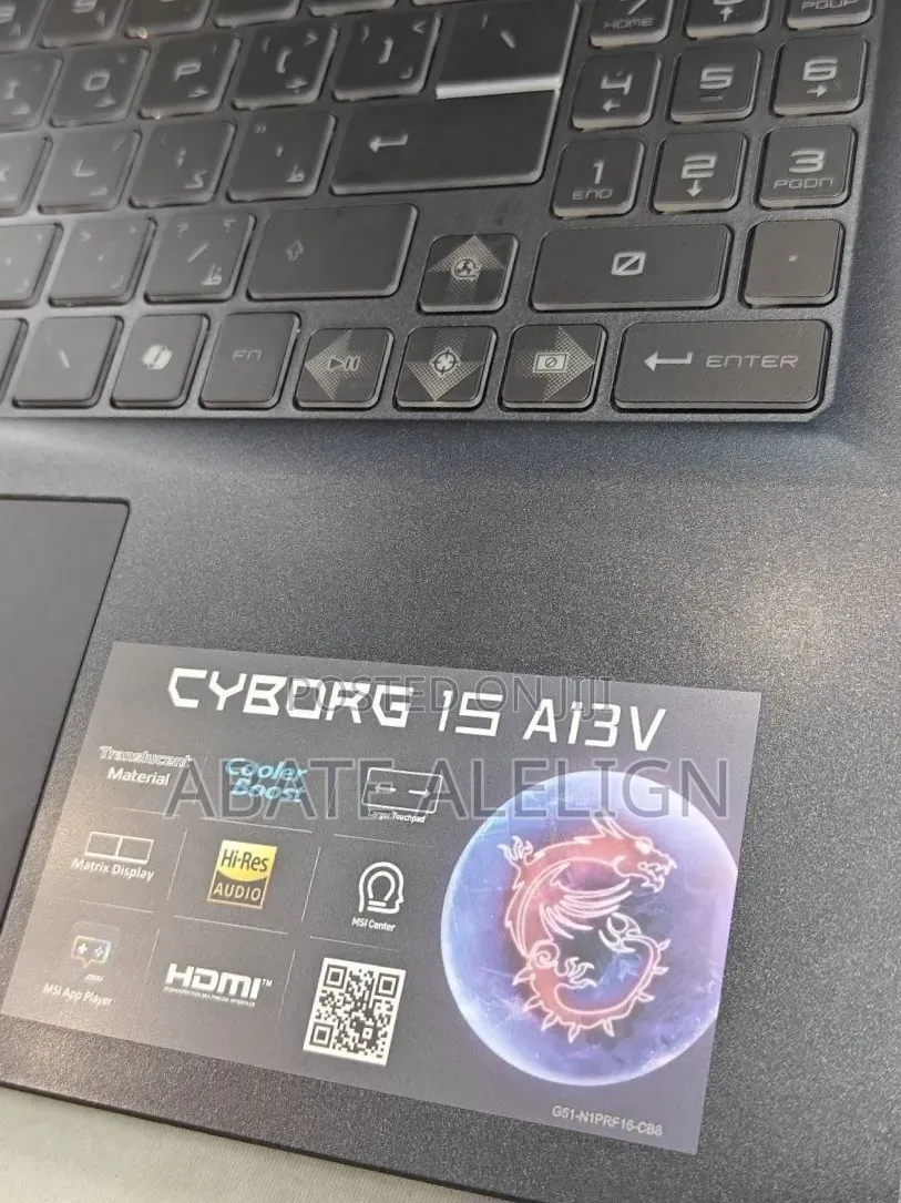 New Laptop MSI Cyborg 15 16GB Intel Core i7 SSD 1T