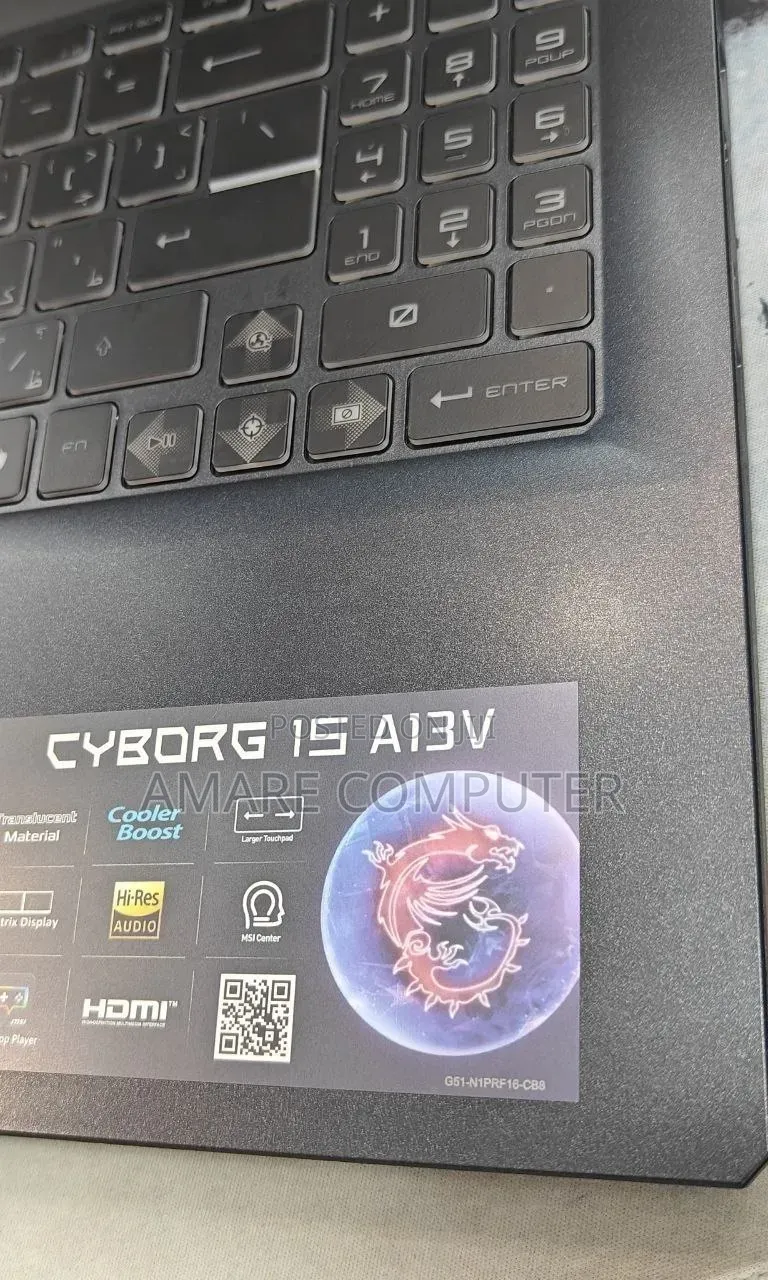 New Laptop MSI Cyborg 15 16GB Intel Core i7 SSD 1T