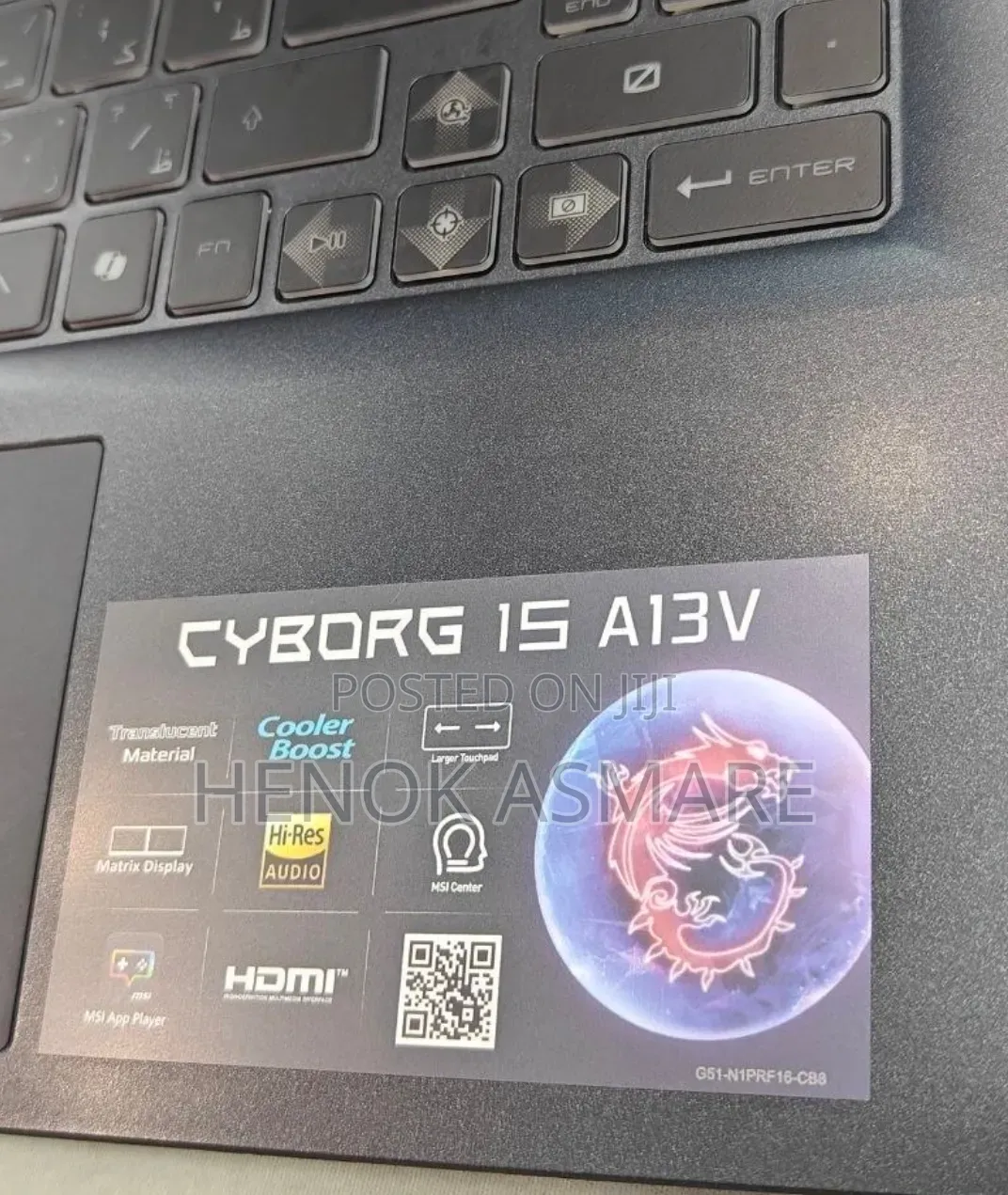 New Laptop MSI GF63 16GB Intel Core i7 SSD 1T