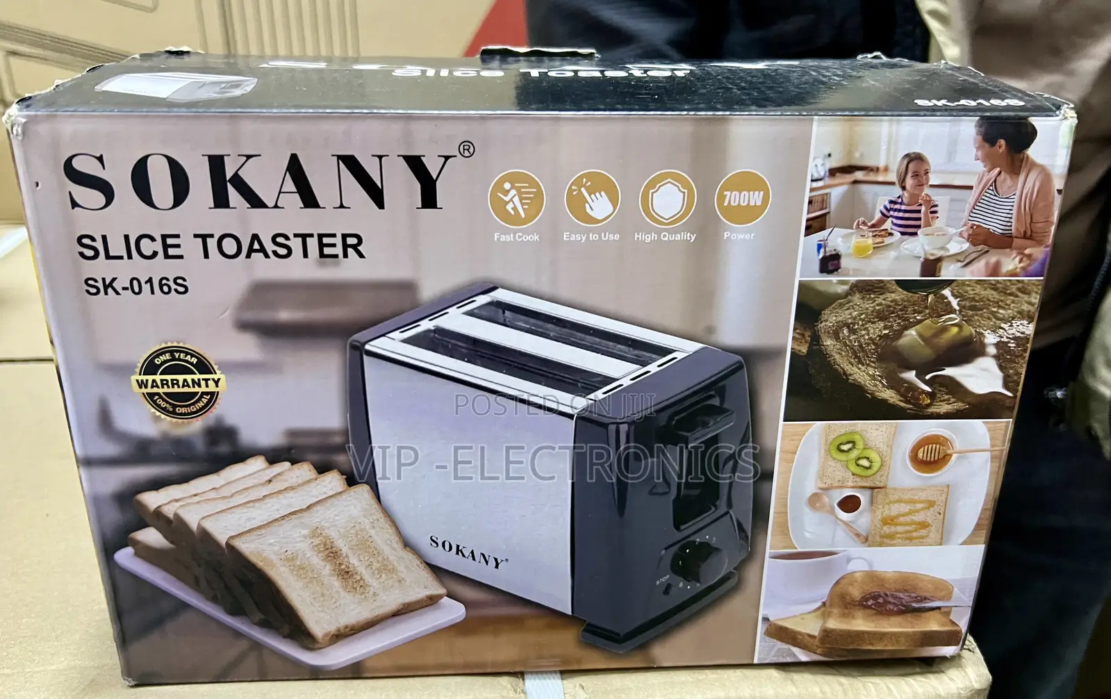 SOKANY Slice Toaster 2-Slice Bread Toaster 700W – SK-016S