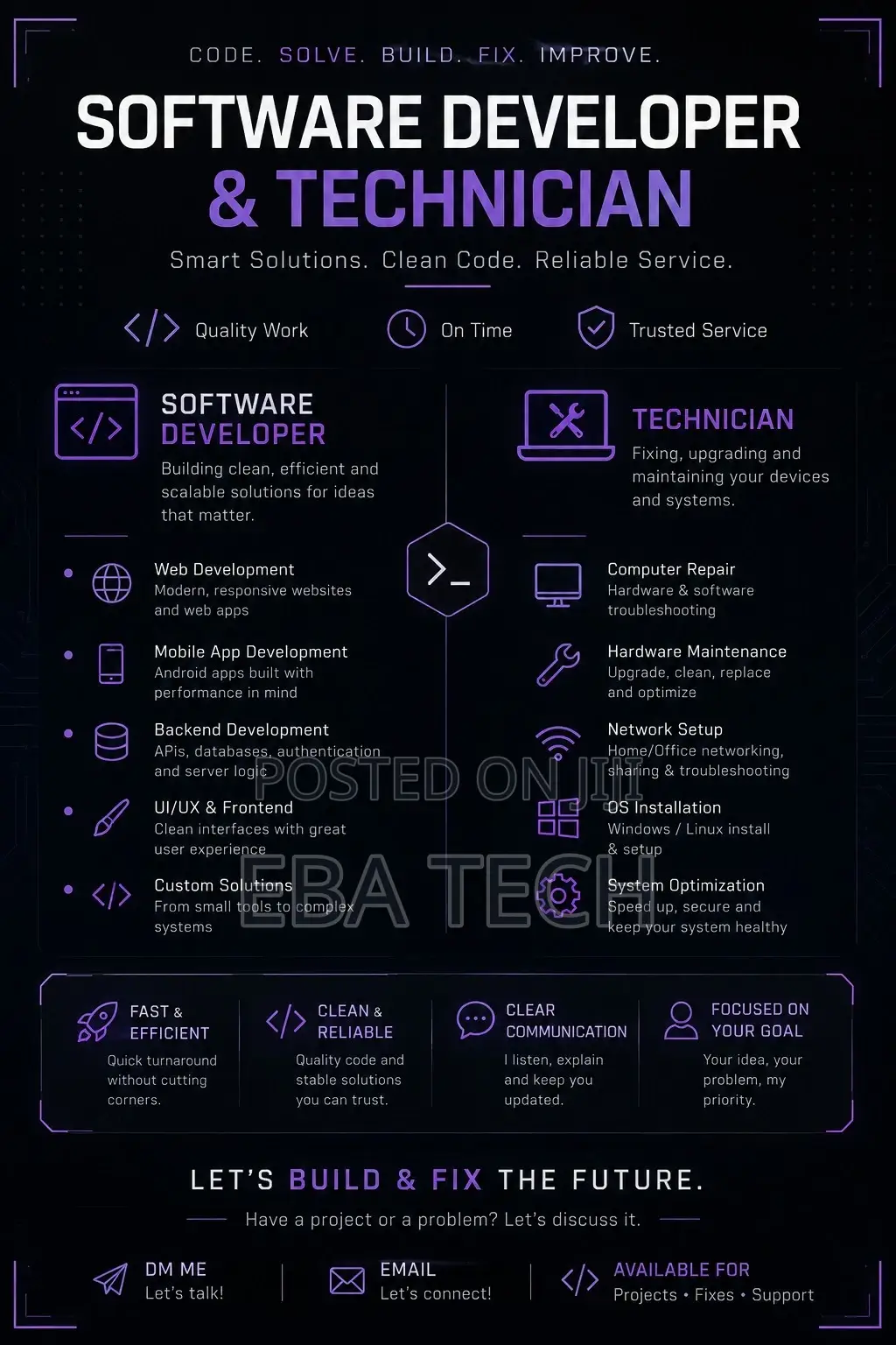 Software Developer and Technician