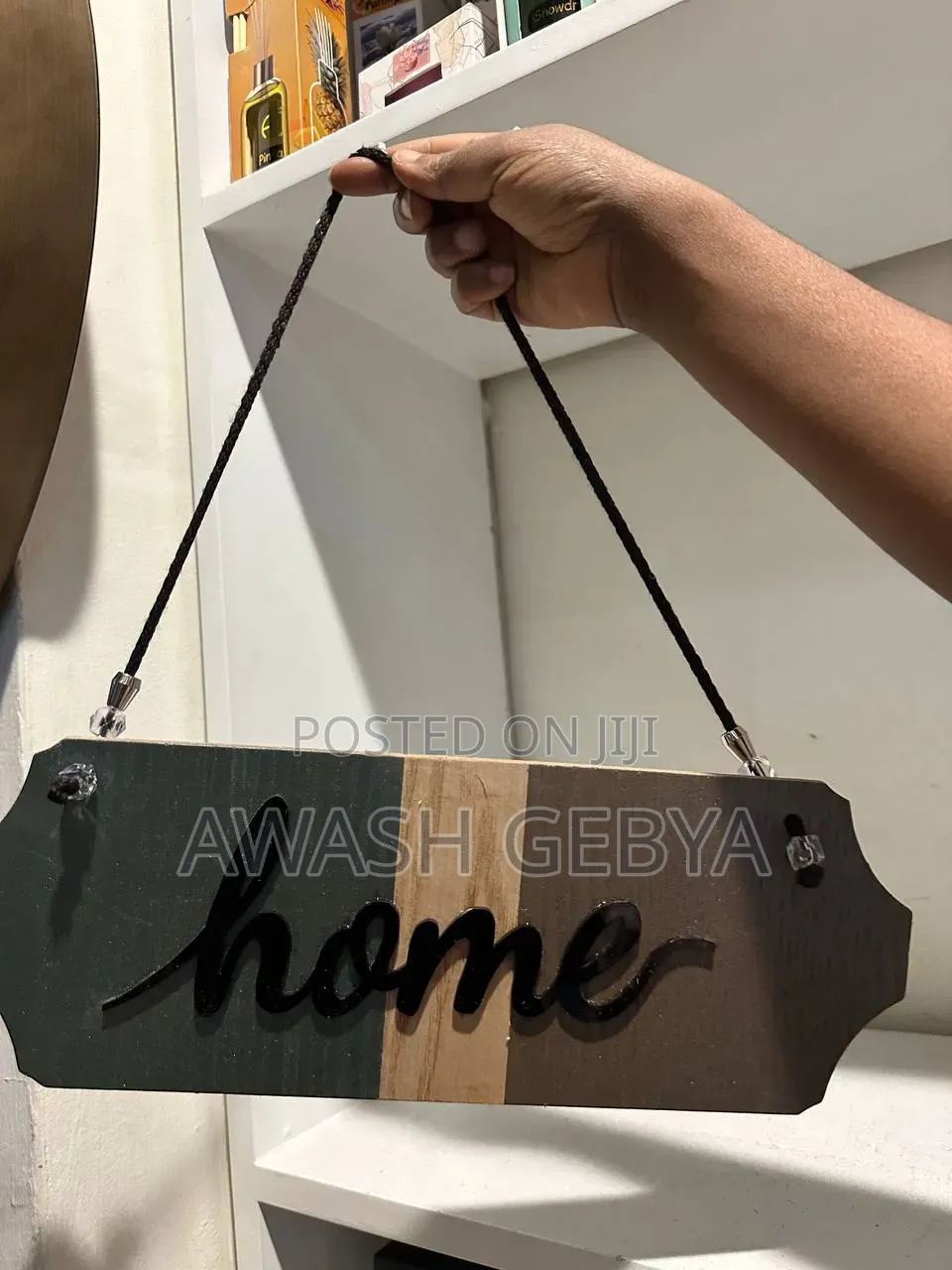 Home and Welcome Wall Hanging Wooden Sign