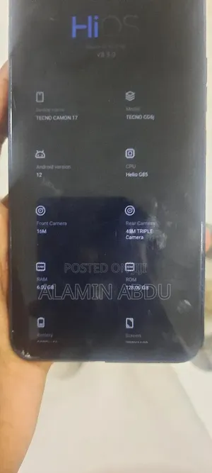 Tecno Camon 17 128 GB Blue