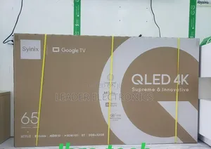 Syinix TV 65" Smart Google TV 4K UHD QLED – New | Premium Big-Screen