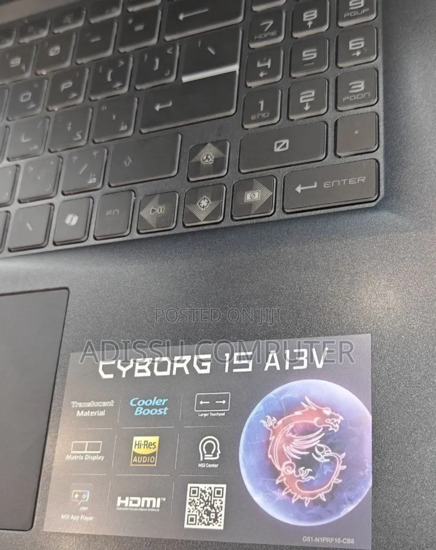 New Laptop MSI Cyborg 15 16GB Intel Core i7 SSD 1T