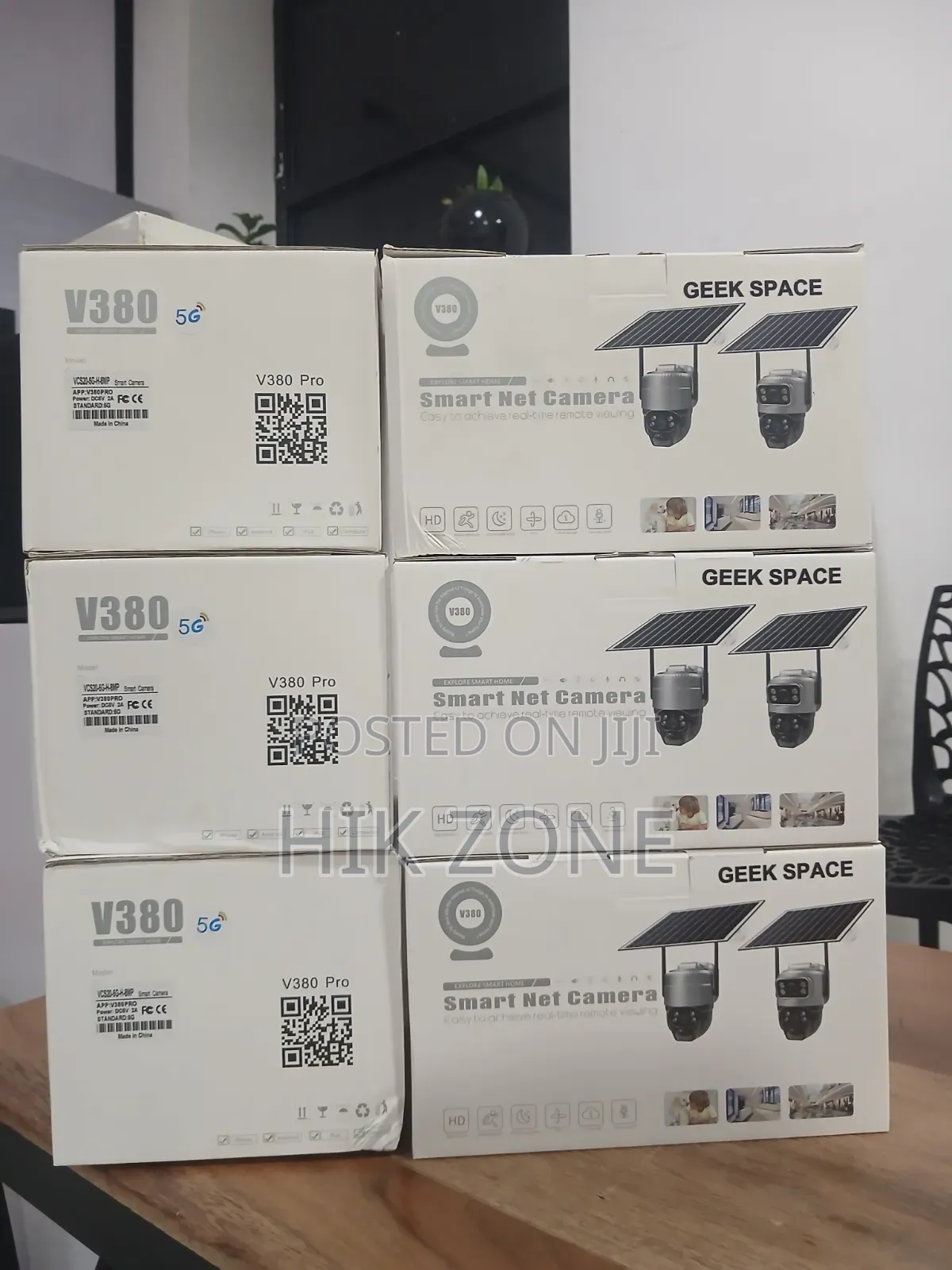 V380 Smart Nat Camera Solar PTZ Battery Sem