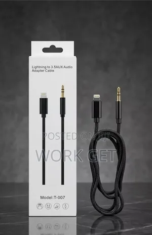 iPhone Lighting to 3.5 AUX Audio Adapter Cable T-007