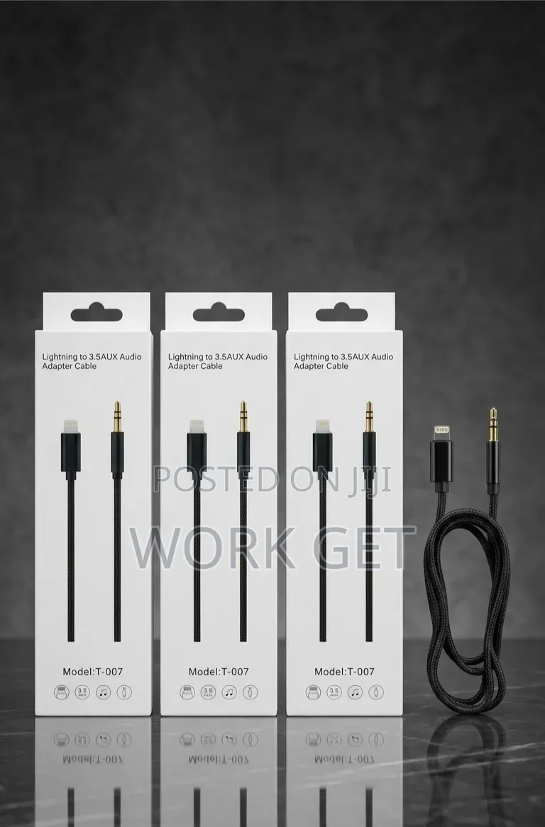 iPhone Lighting to 3.5 AUX Audio Adapter Cable T-007