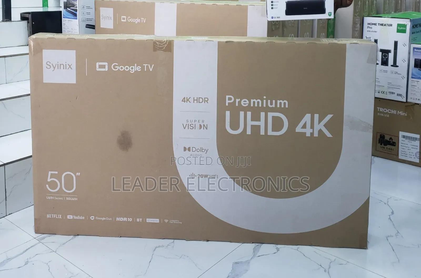 Syinix TV 50" Smart Google TV 4K UHD New Model 2026