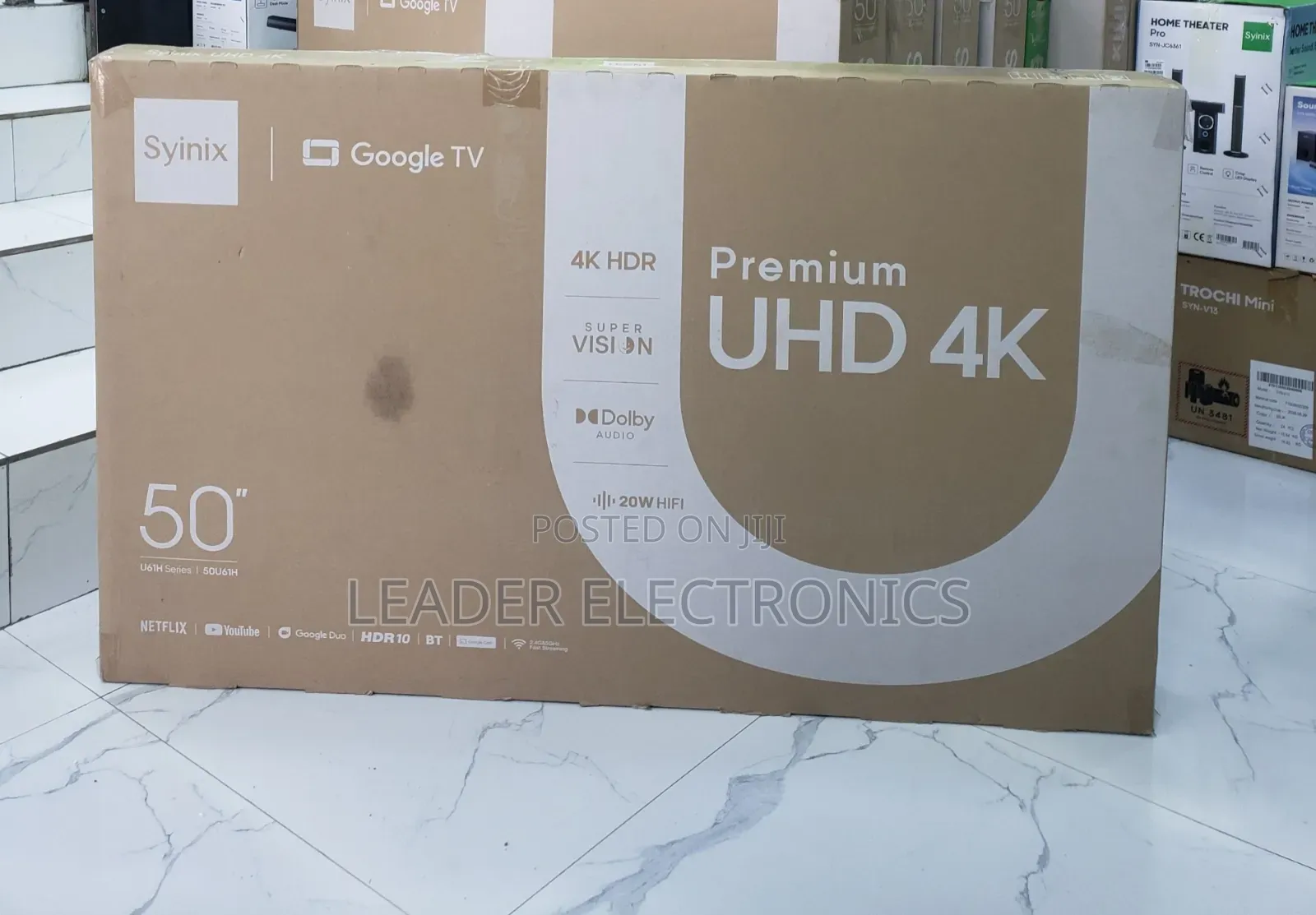 Syinix TV 50" Smart Google TV 4K UHD New Model 2026