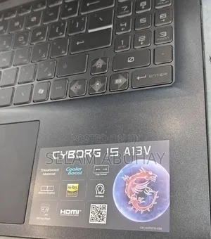New Laptop MSI Cyborg 15 16GB Intel Core i7 SSD 1T