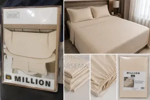 MILLION 100% Cotton 5-Piece Bed Sheet Set – King Size