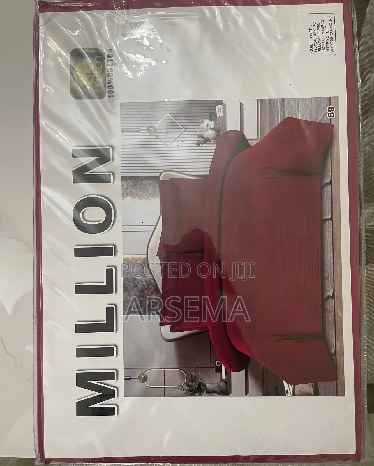 MILLION 100% Cotton 5-Piece Bed Sheet Set – King Size