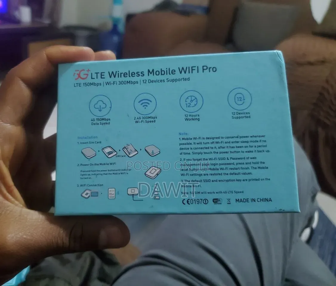 Wifi Router በብዛት አሉን።