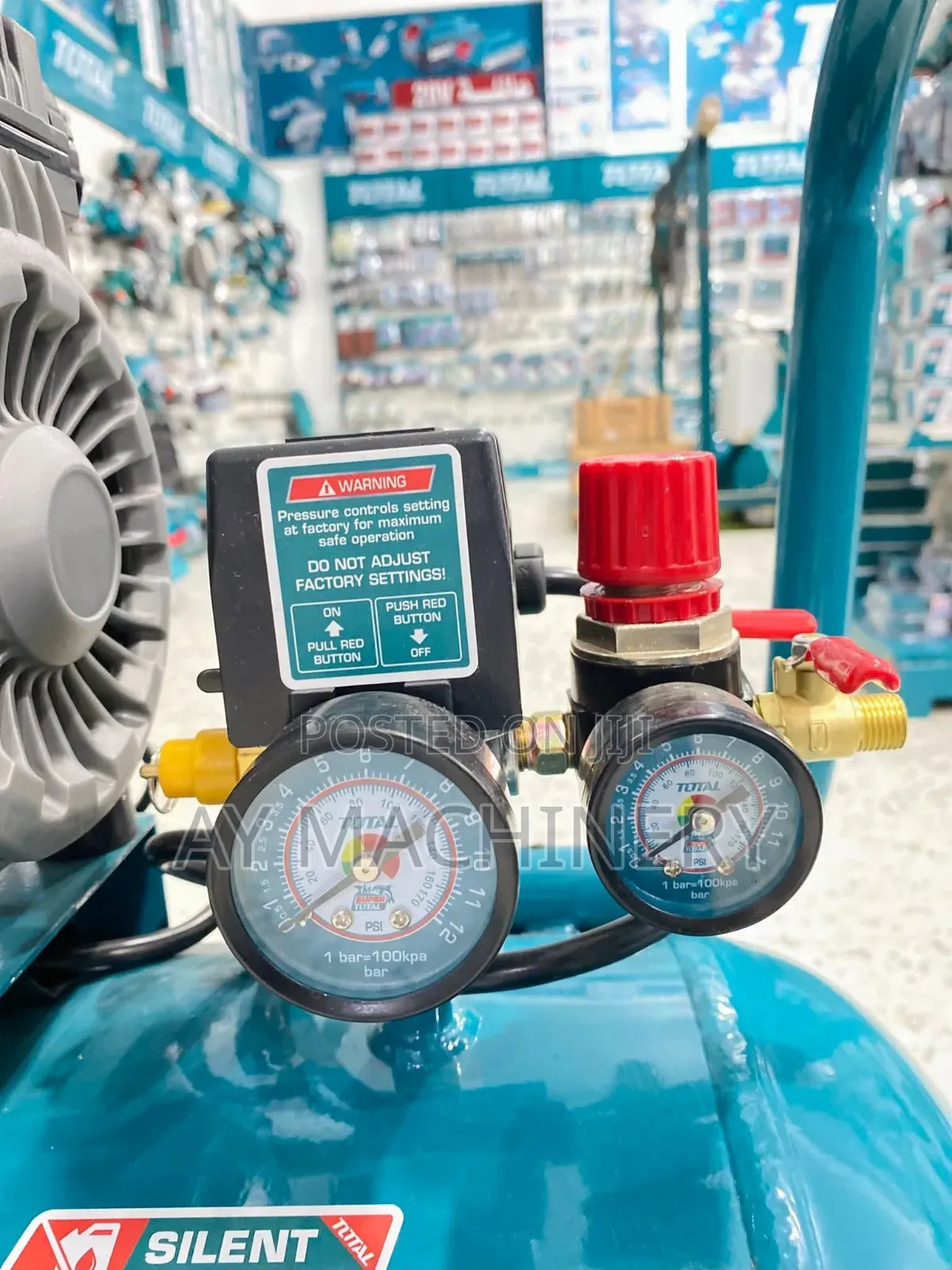 Total Silent Compressor 100litre 3.2HP