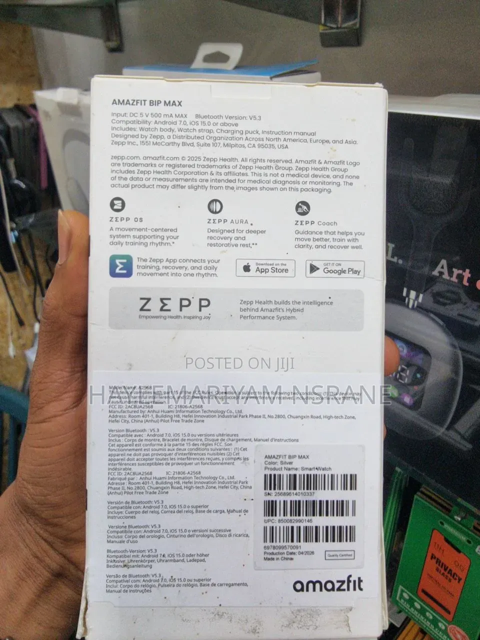 Amazfit BIP MAX Ultra   With Full Bio Health & Fitness Tracking