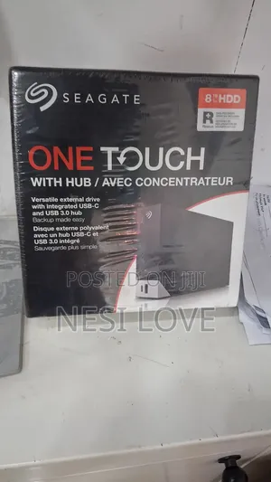 8TB Seagate One Touch External Hard Disk Storage