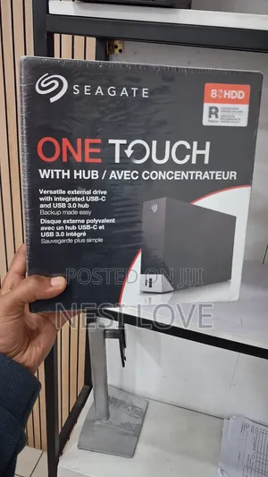 8TB Seagate One Touch External Hard Disk Storage