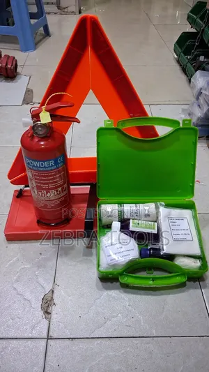 Car Safety (First Aid Kit, Warning Triangle & Fire Extinguisher)