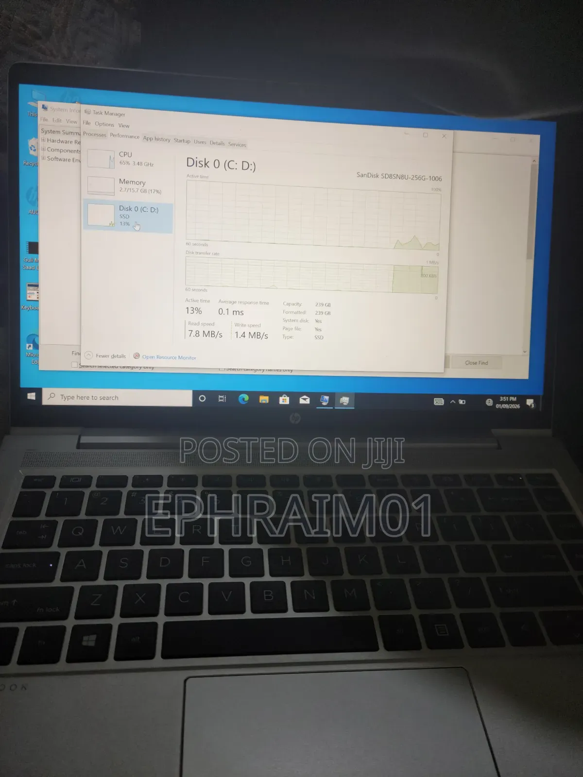 Laptop HP ProBook 440 G8 16GB Intel Core i7 SSD 256GB