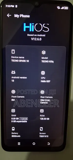 Tecno Spark 10 128 GB Blue