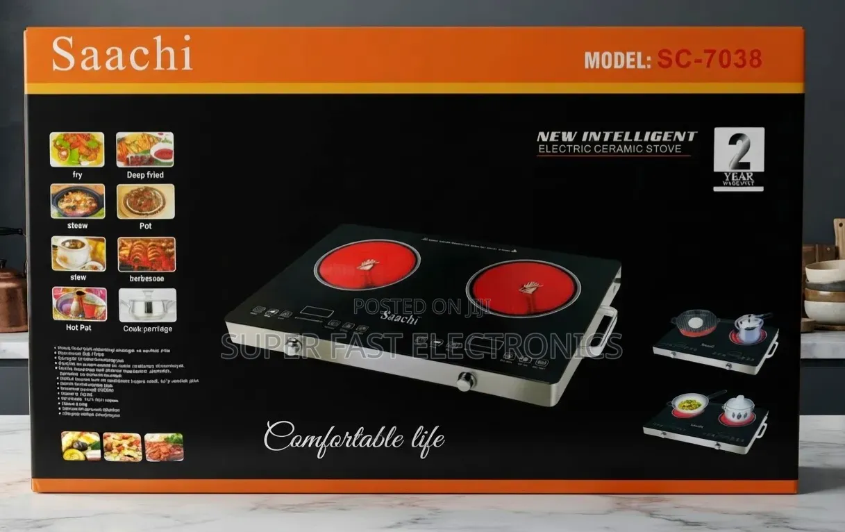 Saachi Electric Ceramic Stove and Kitchen Range Hood Collection