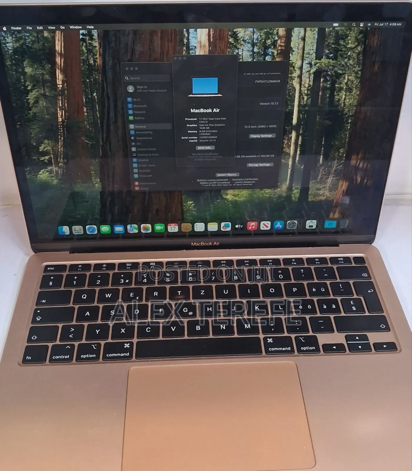 New Laptop Apple MacBook Air 2020 8GB Intel Core i5 SSD 256GB