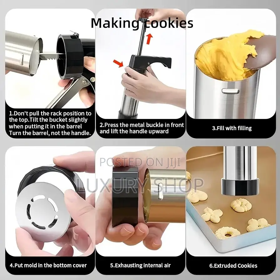 Cookie Press 👉የኩኪስ ቅርፅ ማውጪያ