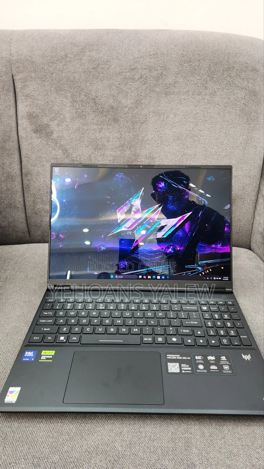 New Laptop Acer Predator Helios Neo 16 32GB Intel Core Ultra 9 SSD 1T